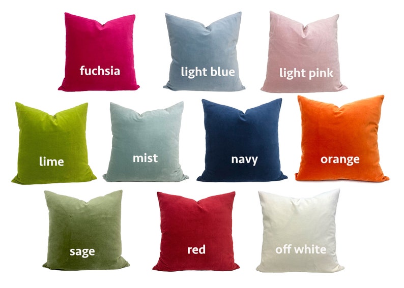 Solid Velvet Pillow Cover imagem 1