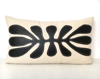 Black and White Pillow Cover - Tribal Pillow Cover