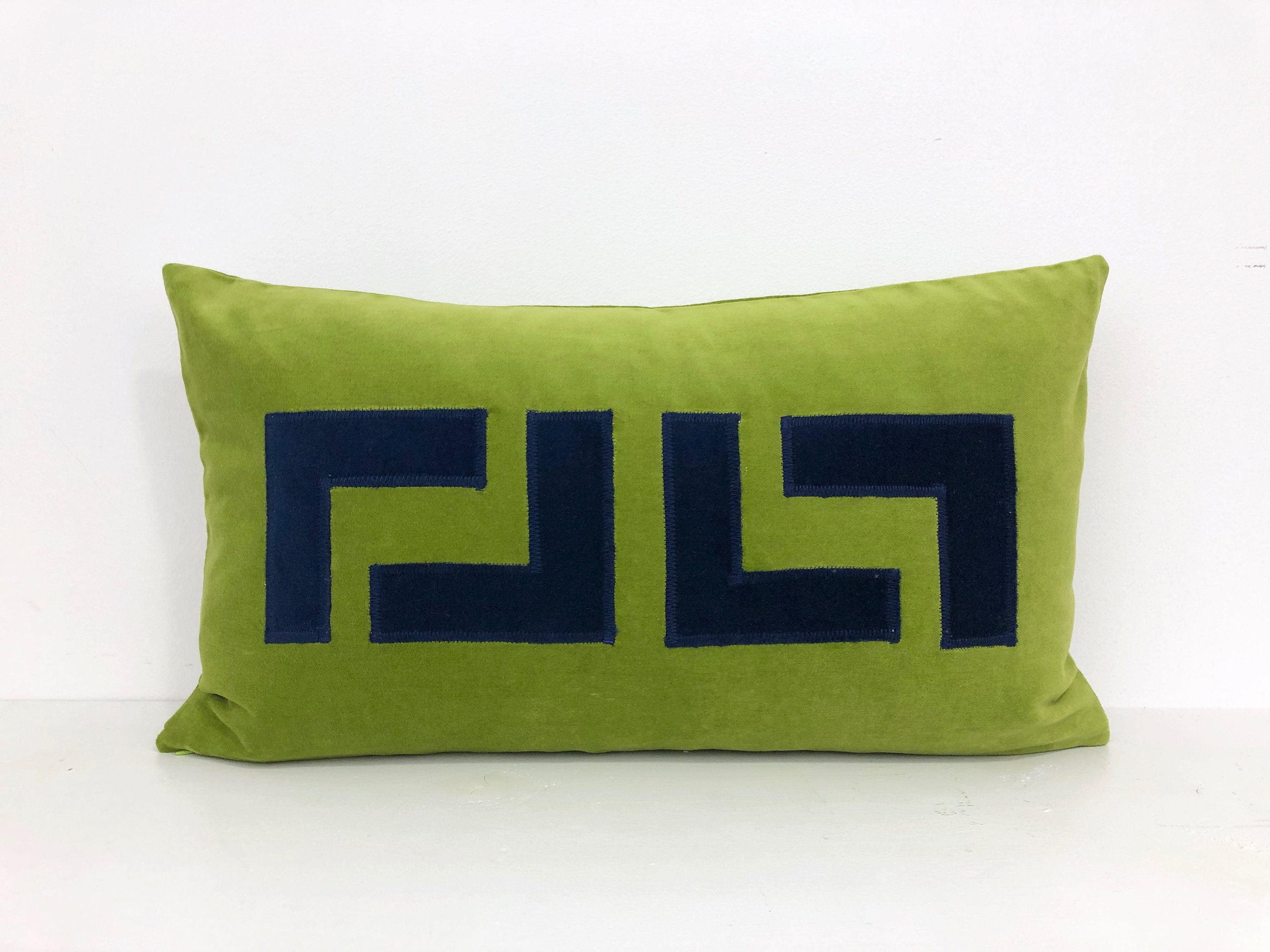 lime green lumbar pillow