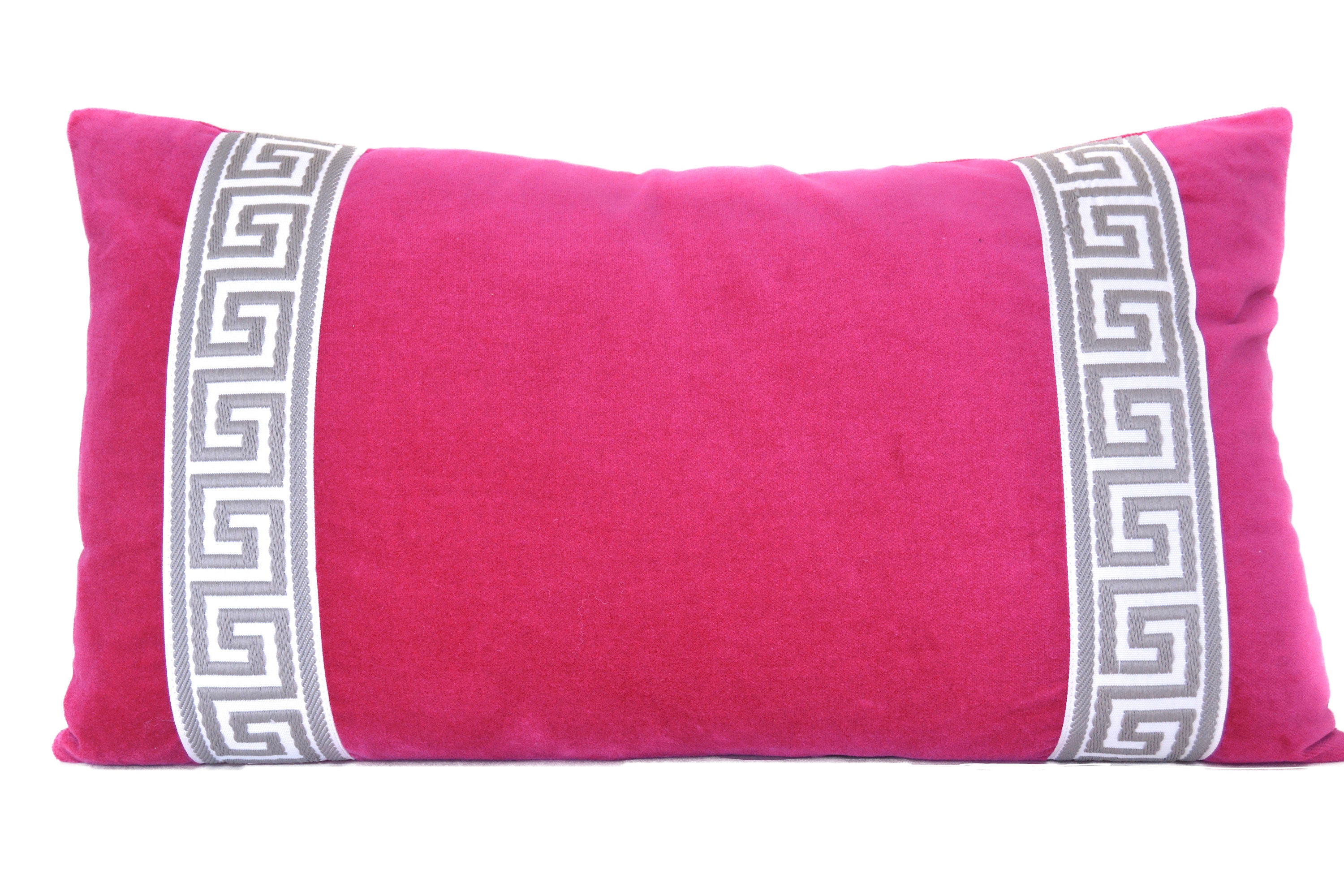 Pink Pillow Cover Fuchsia Pink Velvet Lumbar Pillow Cover Etsy