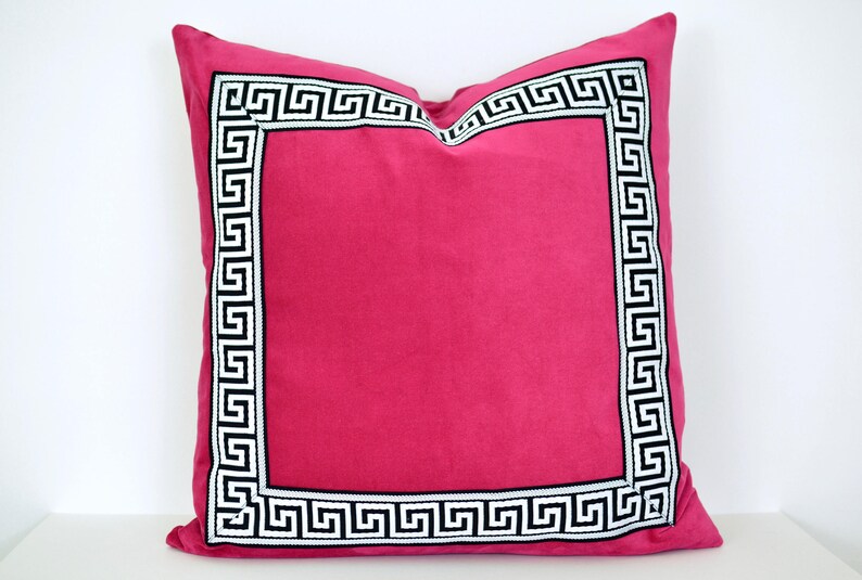 Fuchsia Pink Pillow Cover Fuchsia Velvet Lumbar Pillow With Etsy
