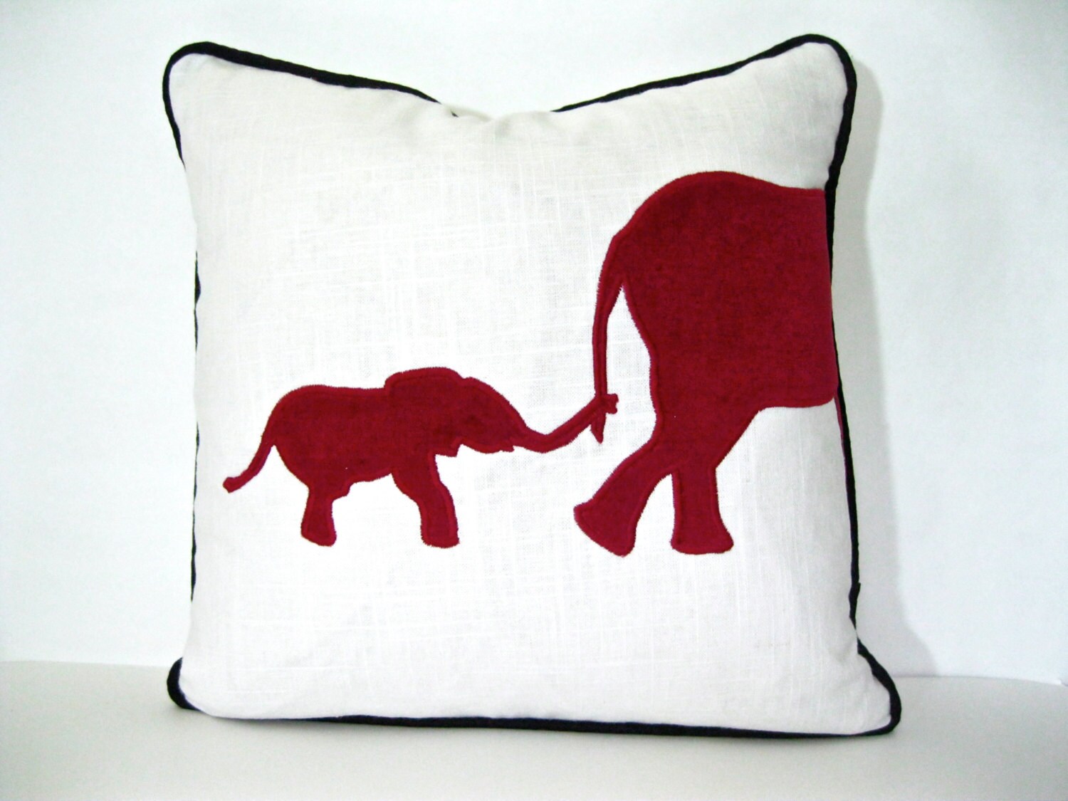 red elephant cushion