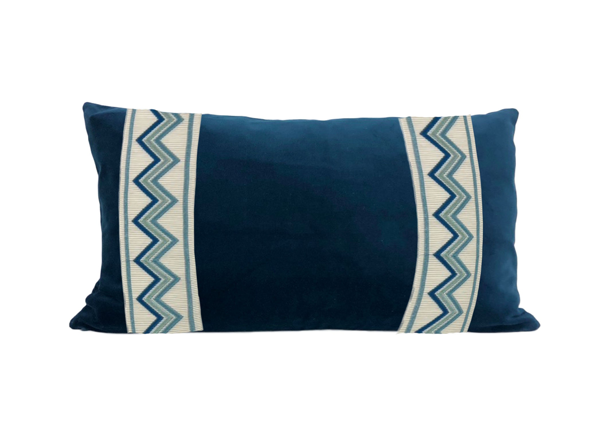 Navy blue lumbar pillow new arrivals