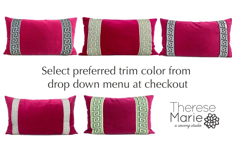 Fuchsia Pink Pillow Cover Fuchsia Velvet Lumbar Pillow With Etsy