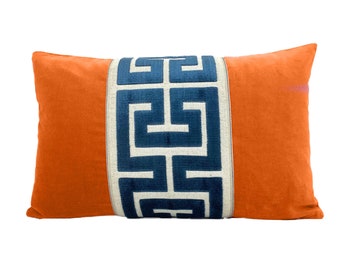 small orange pillow