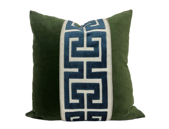 Button Square Velvet Cushion Pillow