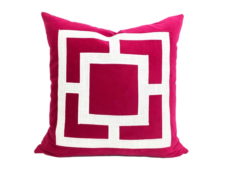 Fuchsia Pink Pillow Fuchsia Velvet Pillow Cover With Etsy
