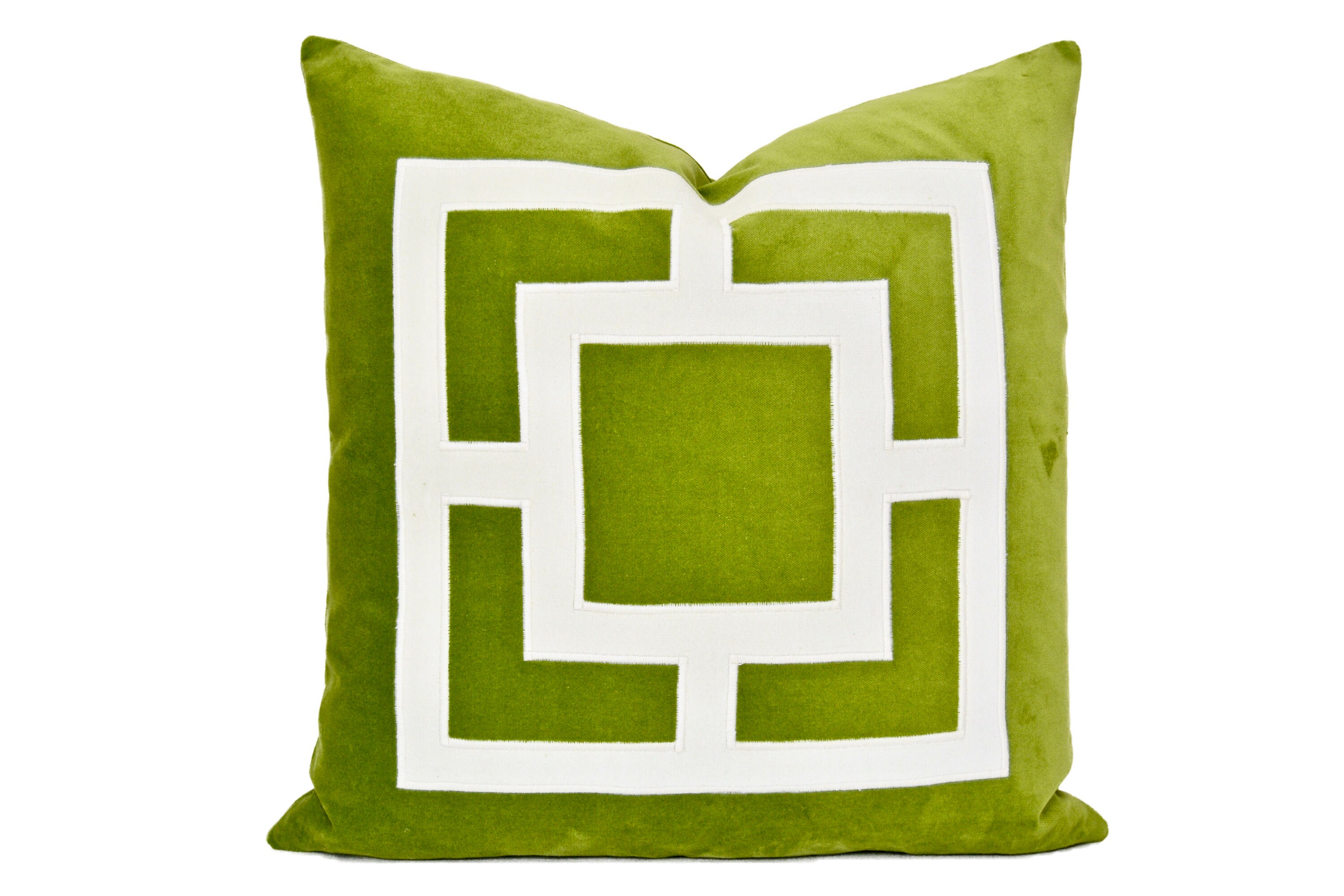 Lime Green Pillow Cover Green Velvet Pillow Cover With Etsy