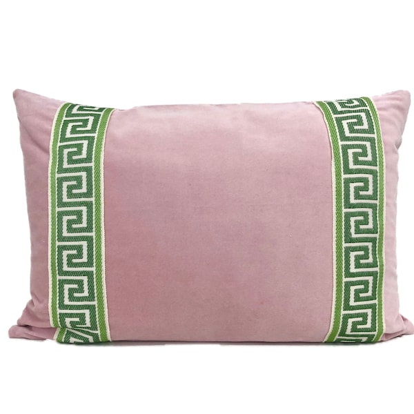 Pink Lumbar Pillow Etsy