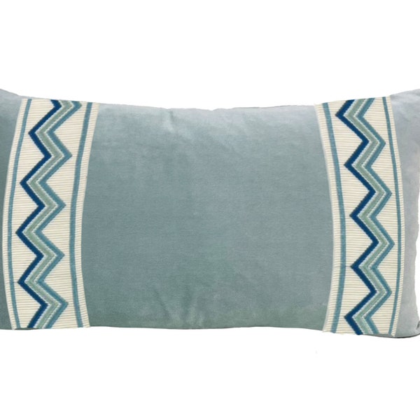 Zig Zag Blue White Etsy