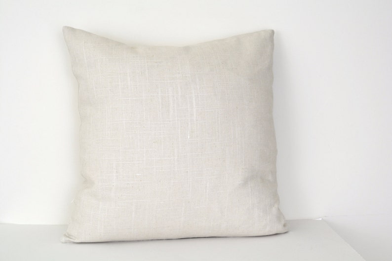 Black and White Pillow Cover linen pillow cover with linen Etsy