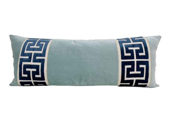 Greek key lumbar pillow online