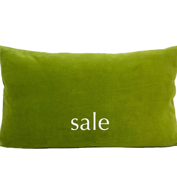 Green Velvet Lumbar Etsy