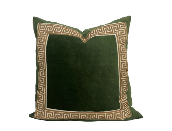 Moss green hotsell velvet cushion