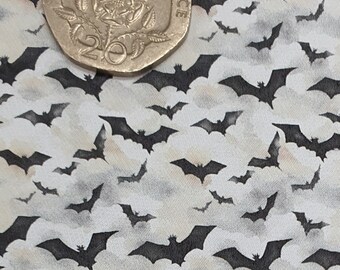 1:12 miniature spooky doll house printed wallpaper, witch, bats, haunted, horror, creepy 1.12Y