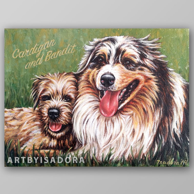 Second / Third Subject Add-On must purchase single pet portrait from my shop also image 3