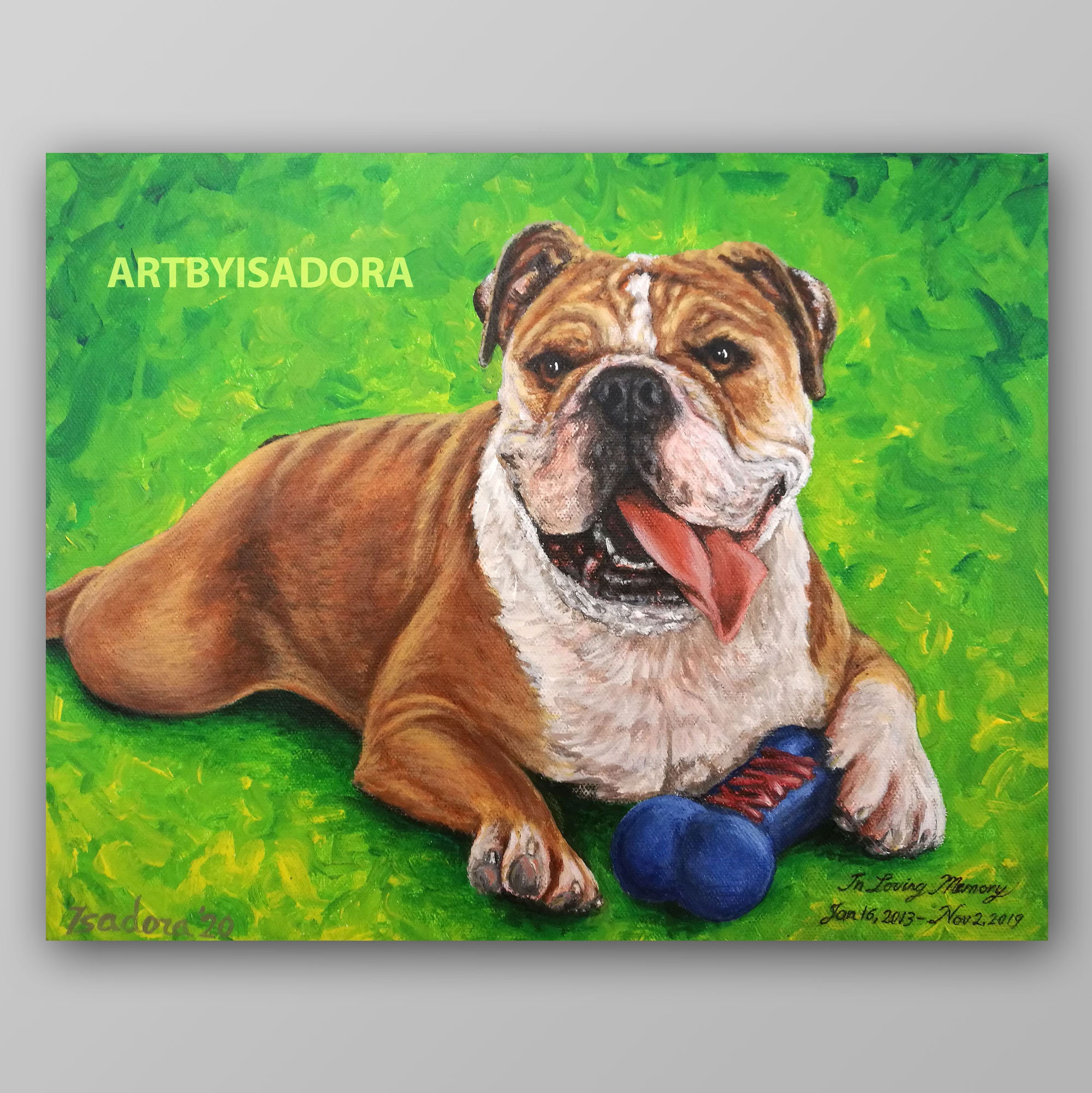 Realistic Pet Portrait Hand Painted Custom Dog Painting on Etsy