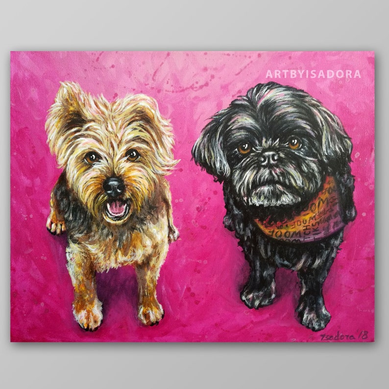 Second / Third Subject Add-On must purchase single pet portrait from my shop also image 4