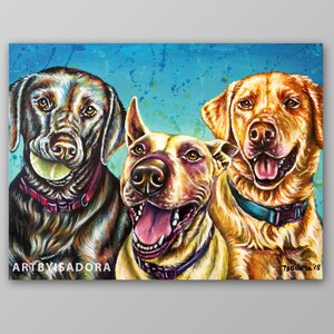 Second / Third Subject Add-On must purchase single pet portrait from my shop also image 7