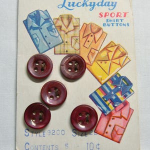 Antique Mother of Pearl Luckyday Buttons- Purple