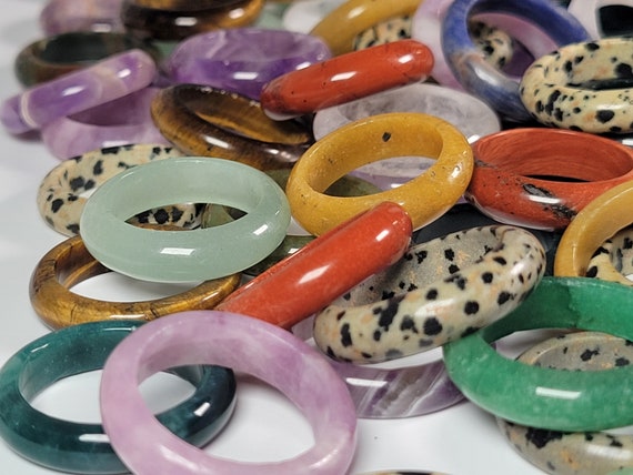 Gemstone Ring, Gemstone Band, Crystal Wedding Band, Gemstone