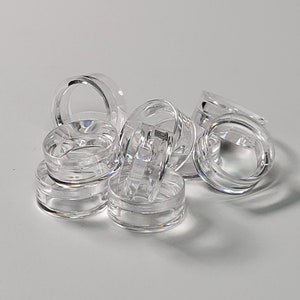 12 Clear Plastic Ball fillable Ornament favor 5.2 140mm