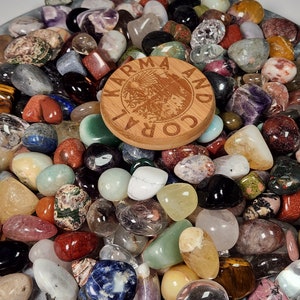 Gemstone Tumbles Confetti Scoops, High Quality Gemstone Tumbles Scoop, Choose your Container, Keepsake Crystal Tumble Scoops