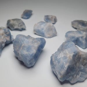 Raw Blue Calcite Gemstones, Choose your Gemstone, Blue Calcite, Protection stone, Blue Calcite Crystal