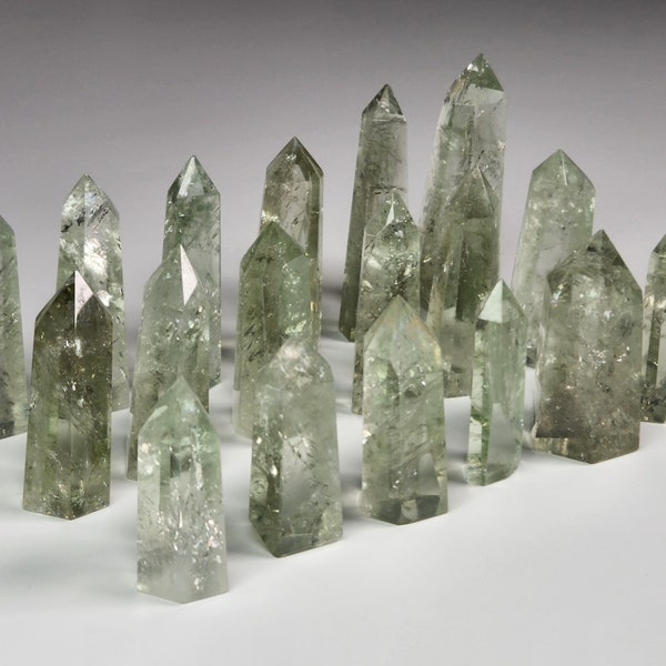 Green Quartz Towers, Green Quartz Gemstone Tower, Success Crystal, Intuition Crystal, Positive Energy, Transformation Stone,Heart Chakra Gem