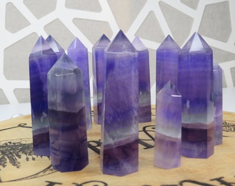 Indigo Fluorite Tower, Indigo Gemstone Towers, High Quality Fluorite, Purple Crystal Tower, Indigo Fluorite, Purple Fluorite Crystal Tower