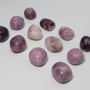 Lepidolite Gemstone Tumbles, Choose your Purple Mica Gemstone Crystal Tumble, Cleansing Gemstone, Healing Stone, Transition Gemstone