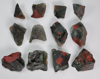 Raw African Bloodstone Crystal, Bloodstone Gemstone, Grounding Crystal, Protection Gemstone, Detox Gemstone, Raw African Bloodstone Crystal