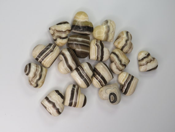 Zebra Calcite, Calcite Heart, Gemstone Heart, Stone of Motivation, Peace of mind stone, Chakra, Transformation Stone, Zebra Calcite Crystal