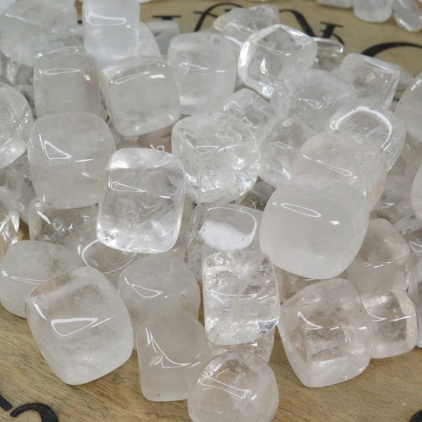 Clear Quartz Ice Cubes, Gemstone Cubes, Quartz pocket stone, Ice cube, Protect stone, Anxiety Crystal, High intentions Crystal, Amplifier