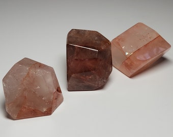Feuerquarz freie Form, Feuerquarz Edelstein, Hämatit Quarz Freeform, Balance Kristall, Kommunikationsstein, Feuerquarz Kristall Gusher