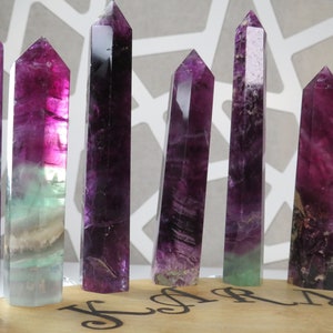 Pink Fluorite Tower, Pink Fluorite Gemstone Towers, Magenta Fluorite Crystal Tower, Pink Fluorite with Green Fluorite Tower, Crystal tower