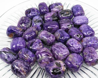 Charoite Palm Stone, Charoite Gemstones, High Quality Charoite, Cleansing tumble, Balancing Stone, Charoite Worry Stone, Charoite Crystal
