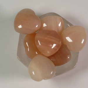 Orange Aventurine Heart, Orange Aventurine, Red Aventurine Heart, Prosperity Stone, Crystal Heart, Orange Crystal