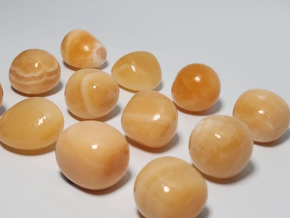 Orange Calcite, Calcite Gemstone Tumble, High Quality Orange Calcite Tumble, Creativity Crystal, Choose your Crystal, Orange Calcite Tumble