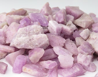Kunzite Gemstone, Raw Kunzite chunks, Rough Kunzite pieces, communication, love, healing, energy, energy blockage
