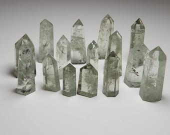 Green Quartz Towers, Green Quartz Gemstone Tower, Success Crystal, Intuition Crystal, Positive Energy, Transformation Stone,Heart Chakra Gem