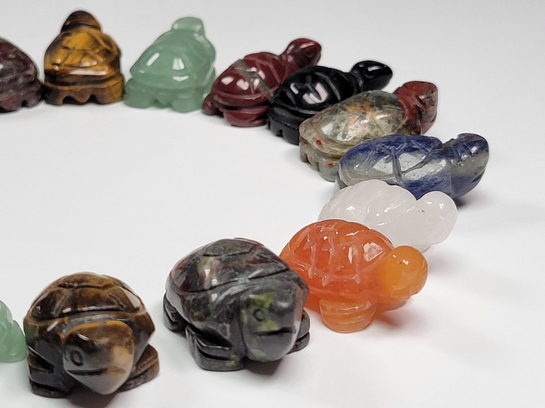 Crystal Turtles, Gemstone Turtles, Crystal Carved Turtle, Crystal