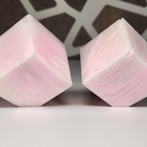 XL Pink Aragonite Gemstone Cubes, Pink Aragonite Cube, Self Standing Pink Gemstone Cube, Uplifting Gemstone, Clarity Gemstone