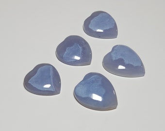 Blauwe Chalcedoon Edelsteen Hart, Balans Kristal Hart, Kristallen Chalcedoon Hart Cabine, Groot Blauw Chalcedoon Hart, Keelchakra Reiniging