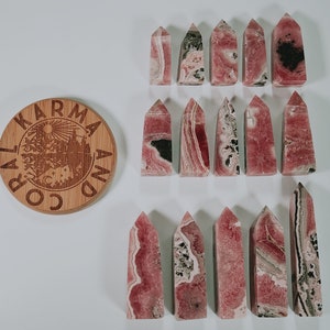 Rhodochrosite Towers, Rhodochrosite Gemstone, Crystal Tower, Self-Love stone, Energy stone, Pink Crystal, Energizing Gemstone, Pink Crystal
