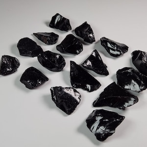 Raw Black Obsidian, Raw Black Gemstone, Transformation Crystal, Manifestation Stone, Negativity Shield, Clarity Crystal, Obsidian Raw piece