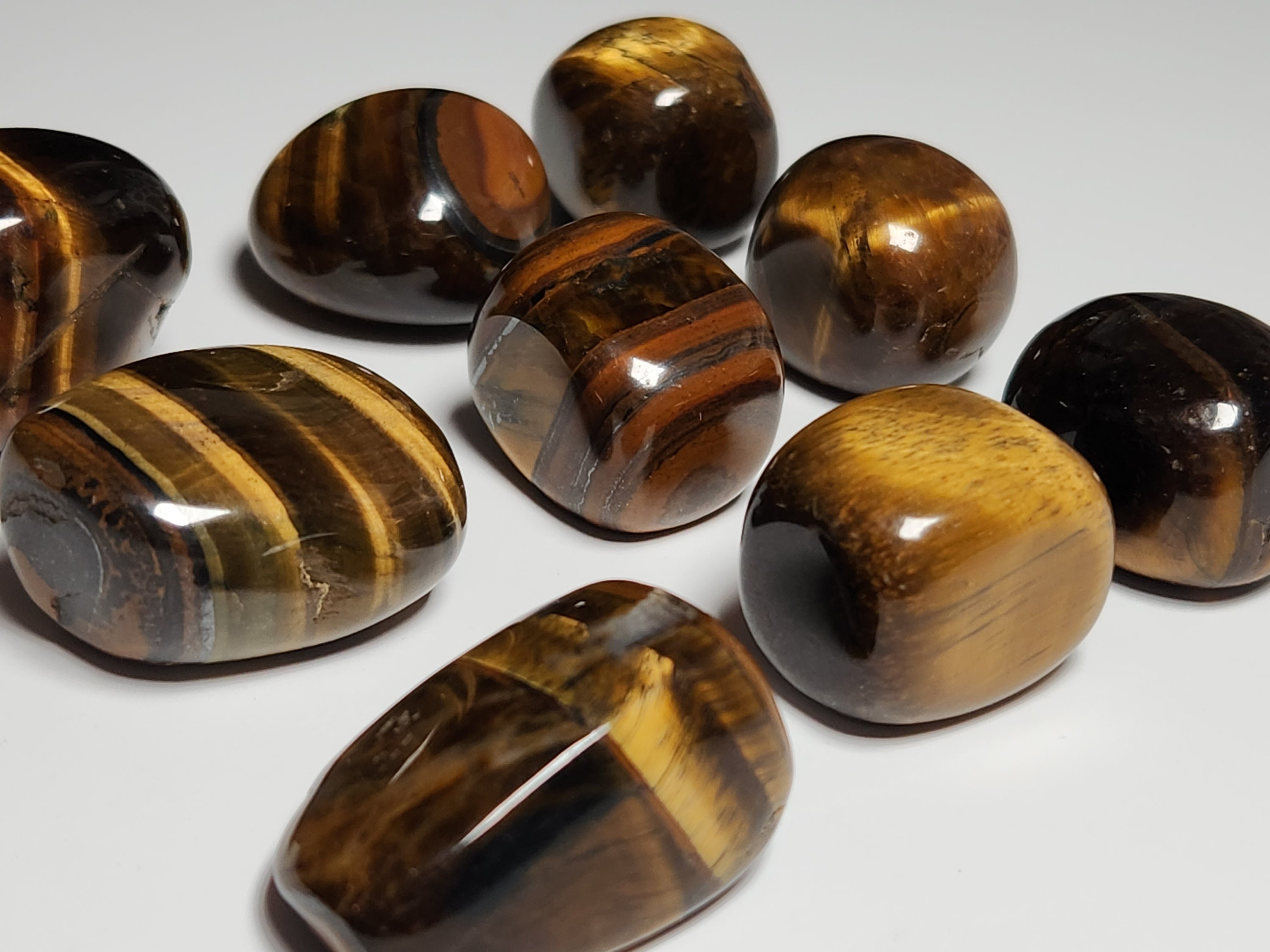 Tigers Eye Tumble, Tigers Iron Gem, Gemstone tumble, Tigers Iron Cube, Harmony Crystal,Balance Crystal, Anxiety Stone, Yellow Chakra Crystal