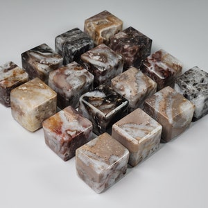 Cubi di pietre preziose sfalerite, Cubo di cristallo druzy, Cubi druzy curativi, Pietra di protezione, Messa a terra, Cristallo di equilibrio, Cubo di pietre preziose sfalerite