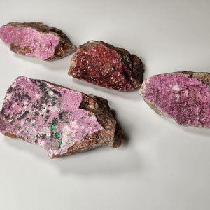 Cobalto Calcite Natural Crystal Cluster, Natural Pink Calcite Crystalline Cluster, Pink Colbalt Gemstone Cluster, Pink Crystal Cluster image 2