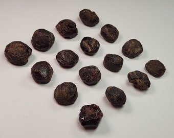 Raw Garnet Crystals, January Birthstone, Rough Garnet Stone